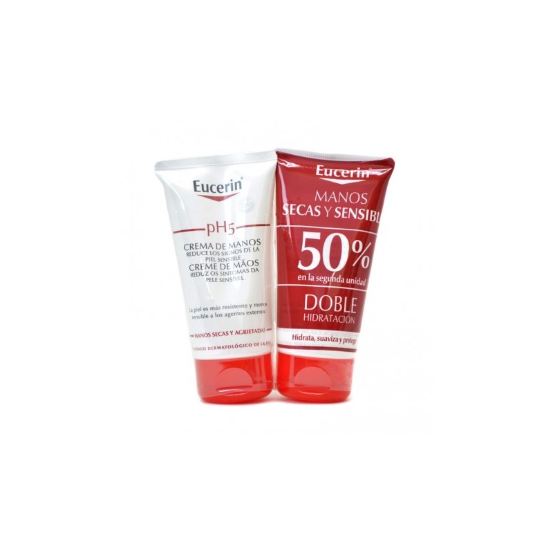 EUCERIN DUPLO CREMA MANOS PH5 75 ML 50 % 2ª U